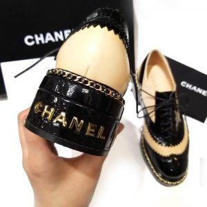 Ботинки женские Chanel Black Beige