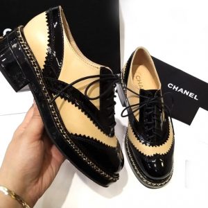 Ботинки женские Chanel Black Beige