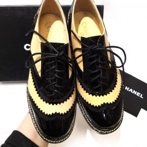 Ботинки женские Chanel Black Beige