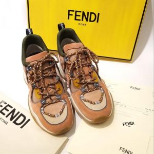 Кроссовки женские Fendi FFluid Beige