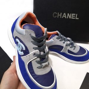 Кроссовки женские Chanel Grey Blue