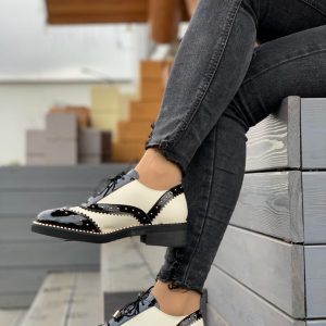 Ботинки женские Jimmy Choo Short Black White