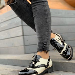 Ботинки женские Jimmy Choo Short Black White