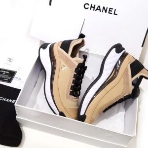 Кроссовки женские Chanel High Beige