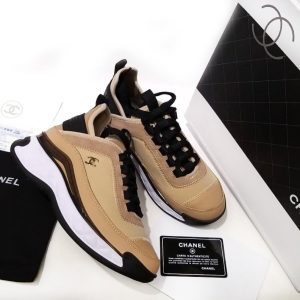 Кроссовки женские Chanel High Beige