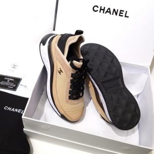 Кроссовки женские Chanel High Beige