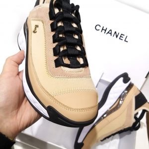 Кроссовки женские Chanel High Beige