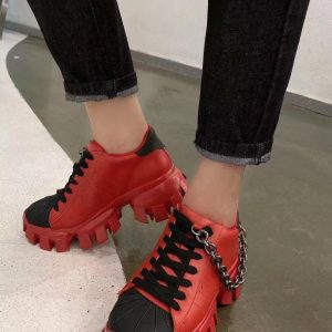 Кроссовки женские Prada Adidas CloudBust Red