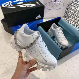 Кроссовки женские Prada Adidas CloudBust White