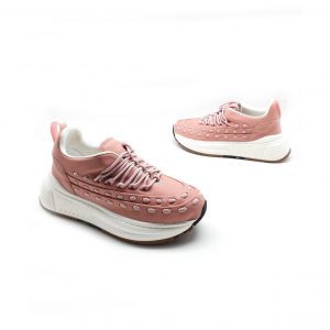 Кроссовки женские BOTTEGA VENETA The Lace Speedster Pink