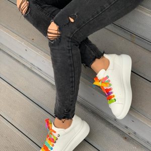 Кроссовки женские Alexander McQueen Rainbow