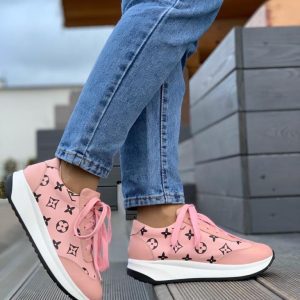 Кроссовки женские Louis Vuitton Pink Monogram