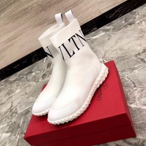 Кроссовки женские высокие Valentino VLTN White