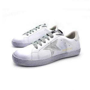 Кроссовки женские Golden Goose Silver Superstar