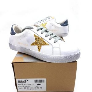 Кроссовки женские Golden Goose Golden Blue Superstar