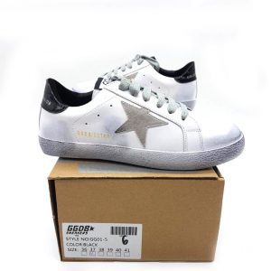 Кроссовки женские Golden Goose Silver Black Superstar