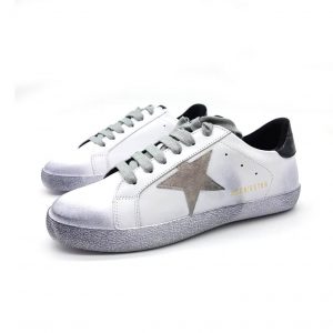 Кроссовки женские Golden Goose Silver Black Superstar