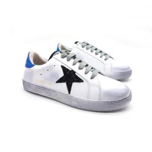 Кроссовки женские Golden Goose Black Blue Superstar