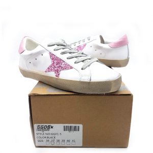 Кроссовки женские Golden Goose Pink Superstar