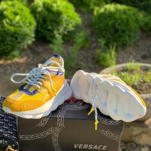 Кроссовки женские Versace Chain Reaction Yellow