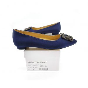 Туфли женские MANOLO BLAHNIK Hangisiflat Galassia Violet