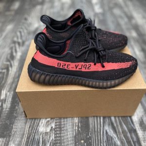 Кроссовки мужские Adidas Yeezy Boost SPLY 350 Black Red