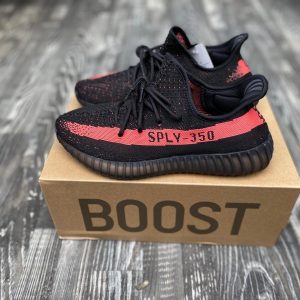 Кроссовки мужские Adidas Yeezy Boost SPLY 350 Black Red