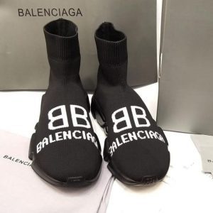 Кроссовки женские Balenciaga Speed BB Black