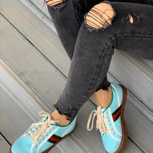 Кеды женские Gucci Tennis 1977 Blue