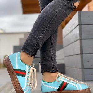 Кеды женские Gucci Tennis 1977 Blue