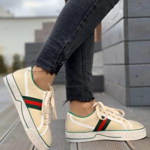 Кеды женские Gucci Tennis 1977 Beige