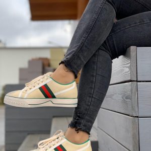 Кеды женские Gucci Tennis 1977 Beige