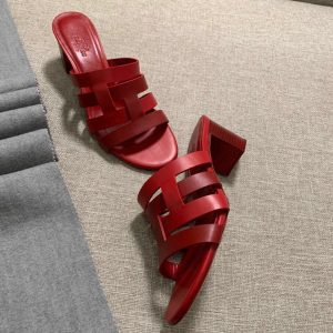 Сандалии женские Hermes Amica Rouge Grenat