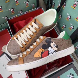 Кеды женские Gucci Ace Mickey Light Brown