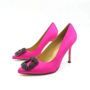 Туфли женские Manolo Blahnik 105 Hangisi Fuchsia