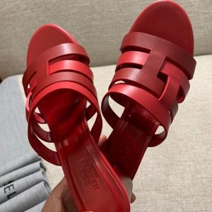 Сандалии женские Hermes Amica Rouge Grenat