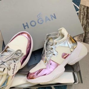 Кроссовки женские HOGAN Interaction Silver Pink