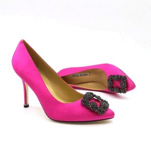 Туфли женские Manolo Blahnik 105 Hangisi Fuchsia