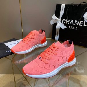 Кроссовки женские Chanel Rhomb Pink