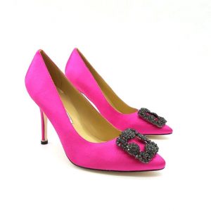 Туфли женские Manolo Blahnik 105 Hangisi Fuchsia