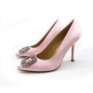 Туфли женские Manolo Blahnik 105 Hangisi Pink