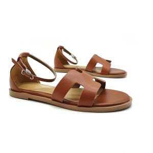 Сандалии женские Hermes Santorini Brown