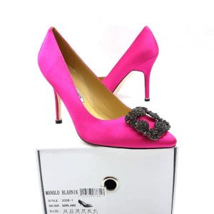 Туфли женские Manolo Blahnik 105 Hangisi Fuchsia