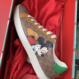 Кеды женские Gucci Ace Mickey Light Brown