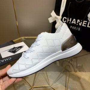 Кроссовки женские Chanel Rhomb White