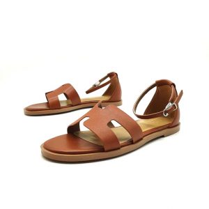 Сандалии женские Hermes Santorini Brown