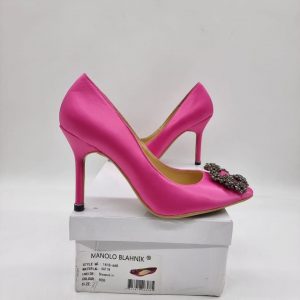 Туфли женские Manolo Blahnik 105 Hangisi Fuchsia