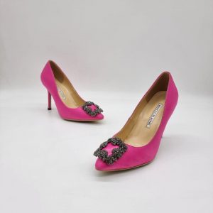 Туфли женские Manolo Blahnik 105 Hangisi Fuchsia