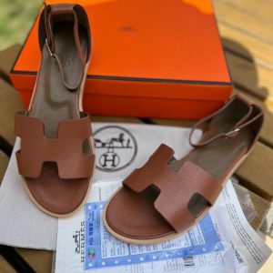 Сандалии женские Hermes Santorini Brown