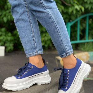 Кроссовки женские Alexander McQueen Tread Slick Blue